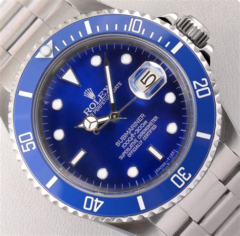 rolex submariner blue with diamonds price|rolex submariner blue bezel price.